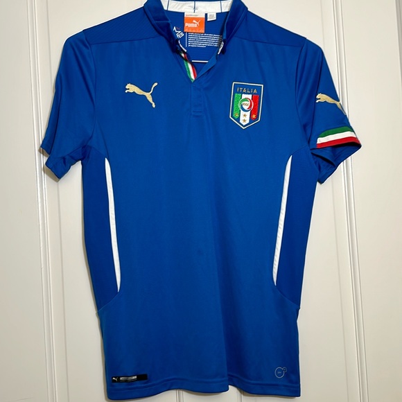 PUMA Italy National Football Team 2014 Home Jersey - Picture 1 of 8